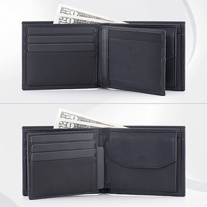 Multi Functional Tri Fold <b>Wallet</b> Black Large Capacity Card <b>Holder</b> RFID Protection Men's Everyday Use - Product Image 1