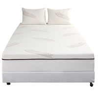 Surmatelas en mousse à mémoire de forme hybride haute densité à libération de pression, mousse viscoélastique compressée sous vide, taille King pour bébés et enfants
