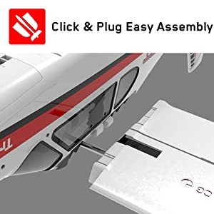 <span class=keywords><strong>Avion</strong></span> <span class=keywords><strong>télécommandé</strong></span> sans fil Ascent 1.4m RTF à <span class=keywords><strong>prix</strong></span> d'usine pour débutants - Product Image 4