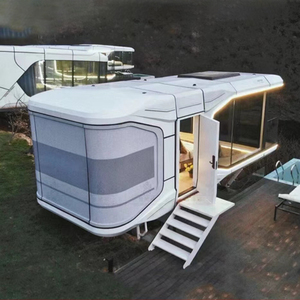 Maison mobile prête à l'emploi, maison préfabriquée en acier, cabine en conteneur, pour usage extérieur, maison mobile inspirée de l'espace - Product Image 1