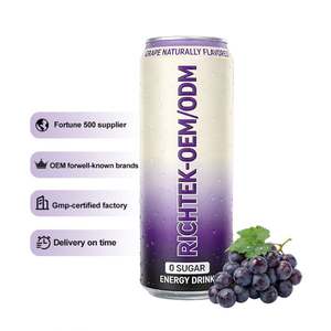 Bebidas Carbonatadas con Sabores Nuevos, Precio de Mayoreo en China, Bebida Sin Azúcar, Soda de Uva, Bebidas Carbonatadas - Product Image 1