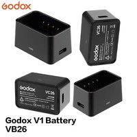 Chargeur USB Godox VC26 pour flash V1, accessoires de studio photo (sans batterie)