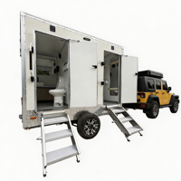Toilettes de luxe portables pour extérieur, remorques sanitaires publiques, toilettes mobiles à vendre