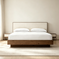 Tête de lit capitonnée en tissu de luxe sur mesure pour lits King et Queen, idéale pour les détaillants de meubles