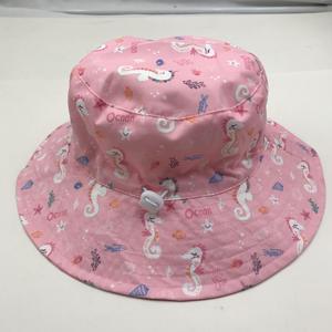 หมวกกันแดดเด็ก ระบายอากาศดี พร้อมส่ง หมวกบักเก็ตเด็ก หมวกบักเก็ตเด็กมีเชือก - Product Image 3