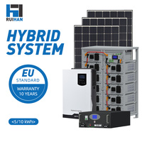 Système d'énergie hybride 20 kW, éolienne, panneaux solaires, contrôleur MPPT pour usage domestique, système d'énergie éolienne solaire efficace