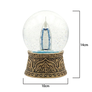 Globo di Neve Architettonico Personalizzato, Produzione di Fabbrica, Globo d'Acqua da 100MM, Ornamento per la Casa, Mini Globo di Neve in Vetro - Product Image 4
