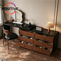 Coiffeuse d'angle extensible de style Mid-Century avec commode pour chambre à coucher et hôtel, vente en gros OEM ODM
