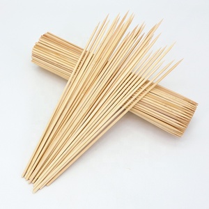 Pack personnalisé longues brochettes en bois pour barbecue, griller, Kabob, viande pour voyage Camping approvisionnement d'usine - Product Image 1