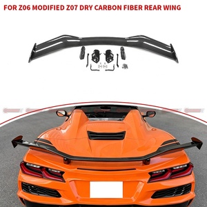 สปอยเลอร์หลังคาร์บอนไฟเบอร์แบบแห้งสำหรับเชฟโรเลต คอร์เวทท์ Z06 อัพเกรดสไตล์ Z07 เพิ่มแรงกดลงสูง ช่วยเพิ่มประสิทธิภาพการทรงตัว - Product Image 4