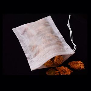 En Stock Bolsitas de Té Biodegradables Ecológicas de 6*8cm con Cordón, 100 Unidades/Bolsa, Bolsitas de Té Desechables para Té de Hojas Sueltas - Product Image 1