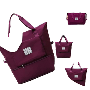 Bolsa <span class=keywords><strong>de</strong></span> Deporte Personalizada, Nueva, Plegable, Expandible, Ligera, para Gimnasio, Yoga, <span class=keywords><strong>Fin</strong></span> <span class=keywords><strong>de</strong></span> <span class=keywords><strong>Semana</strong></span>, Bolsa <span class=keywords><strong>de</strong></span> Viaje Personalizada con Correa para el Hombro - Product Image 2