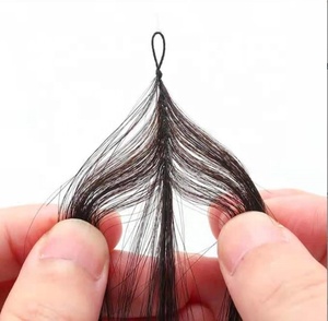 Cheveux humains vierges non traités à 100%, 0,8 g/mèche, cheveux humains Remy, style plumage peint à la main, extensions de cheveux - Product Image 1