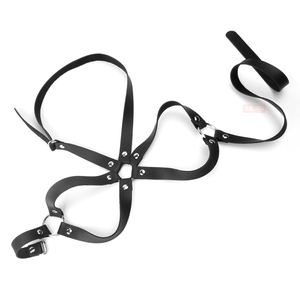 TOUGHAGE SM Harnais de jeu sexuel pour femmes - Noir, Accessoires de chambre pour couples, Lingerie sexy <span class=keywords><strong>mature</strong></span>, Soutien-gorge érotique, Sous-vêtements, Bretelles de nuisette - Product Image 1