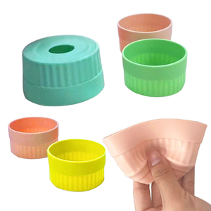 Housse de protection en silicone écologique pour le fond des tasses, idéale pour les bouteilles d'eau et les accessoires de tasses en promotion - Product Image 2