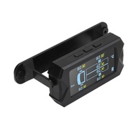 Monitor Tekanan Ban Nirkabel untuk Truk 6 Sensor TPMS Eksternal 8 Bar 15 Bar Layar Digital Sistem Alarm Temperatur USB Tenaga Surya