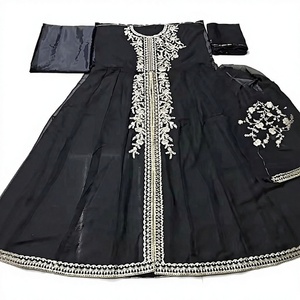 ชุดเลเฮนกาโชลีผ้าตาข่ายลายผีเสื้อสำหรับผู้หญิง งานปักลายฟ็อกซ์จอร์เจตต์ พิมพ์ลายดิจิทัล เหมาะสำหรับงานปาร์ตี้และงานเทศกาล คุณภาพพรีเมียม - Product Image 1