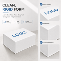 Boîte en papier rigide blanc de luxe avec logo personnalisé, recyclable, pliable, magnétique, pour emballage cadeau, impression UV, estampage à chaud