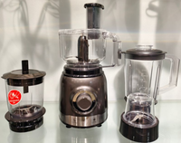 Robot culinaire électrique multifonction Calinfor SKD allemand 3-en-1 : mixeur, hachoir à viande et moulin, idéal pour usage hôtelier (pièce de rechange incluse)