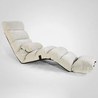 Fauteuil-lit Tatami pliable moderne en tissu, multi-positions, pour sol ou salon