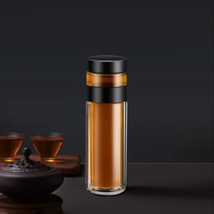 300ML Double Wall Glass Water Bottle with <b>Tea</b> <b>Infuser</b> <b>Tea</b> and Water Separation <b>Mug</b> Cup for Boiling Water - Product Image 4