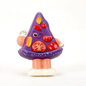Jouet anti-stress personnalisé - Modèle de pizza réaliste imprimé en couleur - Jouet à presser pour soulager le stress pour enfants et adultes - Jouet Mochi - Product Image 3