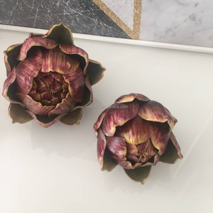 نباتات عصارية اصطناعية عالية الجودة على شكل خرشوف لتزيين باقات الزفاف وطاولات العرض - Product Image 5