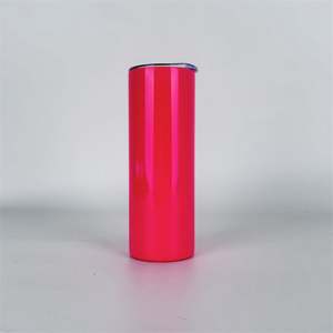 Vaso de Agua Personalizado de Acero Inoxidable Recto de 20 oz, Vasos de Sublimación de Doble Pared con Pajita - Product Image 3