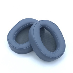 Coussinets en cuir compatibles avec MDR 100ABN <span class=keywords><strong>WH</strong></span> H900N Cache-oreilles en mousse à mémoire de forme pour casque d'écoute - Product Image 5