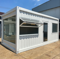 Magasin de vente en plein air facile à assembler Dépanneur 20 pieds 30 pieds 40 pieds Maison préfabriquée en conteneur en acier