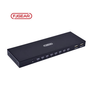 Conmutador KVM HDMI HK801 8x1, Matriz 4K30Hz UHD, Selector Manual 8 en 1 Salida, Conmutador Multifuente para Sala <span class=keywords><strong>de</strong></span> Control y Video Wall - Product Image 6