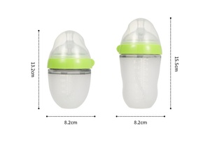 Juego completo de <span class=keywords><strong>biberones</strong></span> Nanobebe, taza de aprendizaje antiasfixia y antihinchazón de calibre ancho, 150ml, silicona de grado alimenticio, Nano para bebé - Product Image 4
