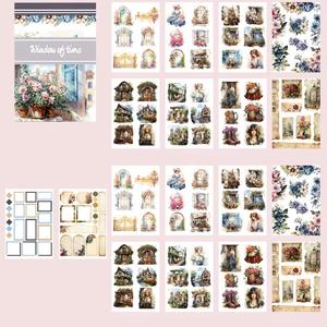 <span class=keywords><strong>Libro</strong></span> <span class=keywords><strong>de</strong></span> Pegatinas Decorativas DIY <span class=keywords><strong>de</strong></span> Material PET con Corte Personalizado <span class=keywords><strong>de</strong></span> 20 Hojas (5.56x8.26in) con Diseño Artístico <span class=keywords><strong>de</strong></span> <span class=keywords><strong>Alicia</strong></span> - Product Image 5
