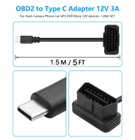 Cable Universal OBD2 Tipo-C de 16 Pines, Herramienta de Diagnóstico de Vehículos, Analizador de Motor con Reconocimiento Automático de Vehículos y Voltaje de 12V