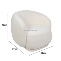 Salon chambre hôtel maison sur mesure Design moderne Julep canapé chaises tissu blanc loisirs baril chaises
