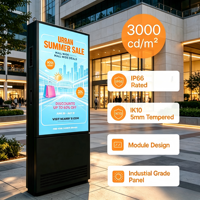 Kioscos Digitales de Doble Cara para Exteriores |   Pantalla de 3000 Nits IP66 Antideslumbrante con CMS Gratuito para Campañas de Marketing en Centros Comerciales