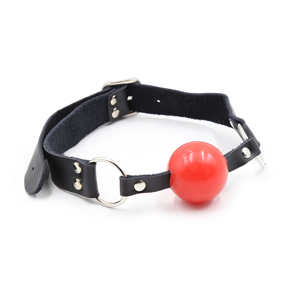 Leather Belt-Red Ball