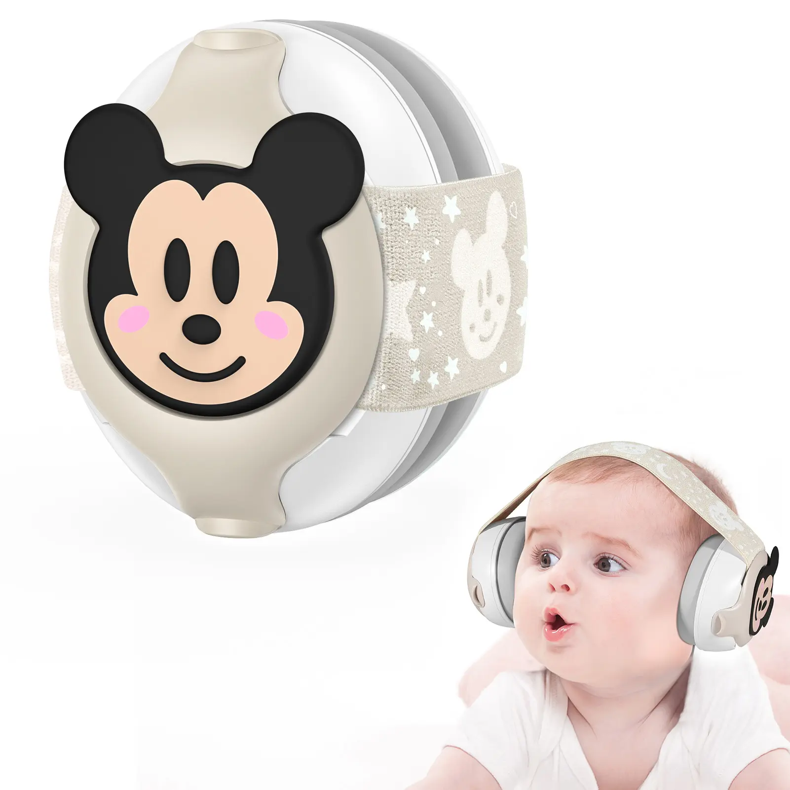 Cartoon Oorkappen Oorbeschermer Elastische Anti Ruisonderdrukking Voor Gehoorbescherming Diep Slapende Kinderen 25db Pasgeboren Baby Baby