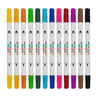 Marqueurs d'art à base d'eau KHY KH6235 en promotion pour le dessin des enfants, ensemble de stylos marqueurs à double pointe pour aquarelle