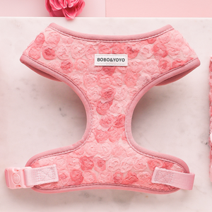 Ensemble Harnais et Collier Ajustable de Luxe Personnalisé pour Chien et Chat, Anti-Traction, en Polyester Écologique, par le Fabricant Cute Custom - Product Image 3