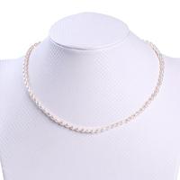 Petites perles de culture d'eau douce naturelles blanches de 3-4 mm en fil, avec certification CMA, pour la fabrication de bijoux, directement de Chine