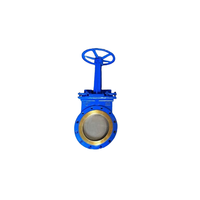 Vanne à guillotine électrique et hydraulique en acier moulé, acier au carbone pour applications générales dans les industries de l'eau, du gaz et du pétrole