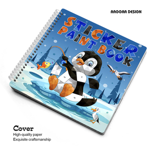 <span class=keywords><strong>Libros</strong></span> para Colorear Personalizados para Niños de 3 Años, Más Vendidos, con Pegatinas, Encuadernación en Espiral, Tapa Blanda, Impresión Offset - Product Image 3