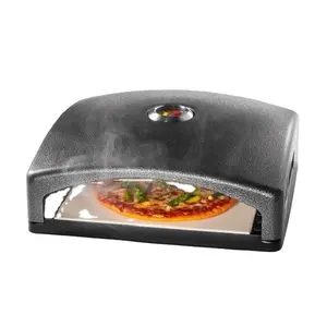 X047 forno per pizza portatile esterno con piastra riscaldante superiore per sensore di temperatura della griglia creatore di pizza per la festa a casa del ristorante