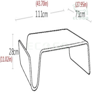 โต๊ะวางทีวีไม้ โต๊ะน้ำชา โต๊ะทำงาน ดีไซน์หรูหราทันสมัย สำหรับห้องนั่งเล่น - Product Image 5