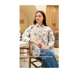 Blusa Musulmana de Diseño Nuevo OEM, Talla Grande, Estilo Islámico Modesto, Cuello Camisero, Manga Larga, Botones, Estampado Floral, para Mujer - Product Image 1