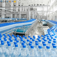 Ligne de remplissage d'eau minérale automatique complète pour bouteilles