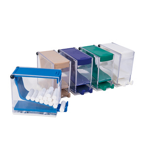 Press Type Cotton <b>Roll</b> <b>Box</b> For Dental Oral Care Multi Color Storage Container With Lid And Dispenser Tray - Product Image 4