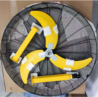 Ventilateur de pulvérisation d'eau à haut volume BLDC de 36 pouces, IP54, haute pression, robuste, mobile, pour extérieur, avec roues