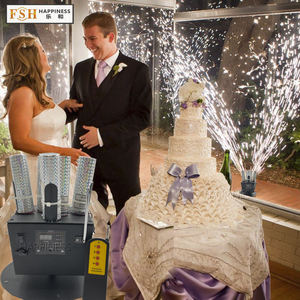 Bonheur professionnel <span class=keywords><strong>Audio</strong></span>/vidéo et éclairage fontaine à flamme froide système de tir rotatif système d'affichage de feux d'artifice télécommandé - Product Image 1